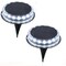 17-LED LED Solar Ground Lights Outdoor Disk Lamp Lawn Pathway